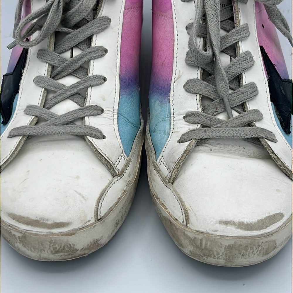 Golden Goose SuperStar Limited Edition Tie Dye Sneakers EU 39/ US Size 9 - Picture 3 of 15